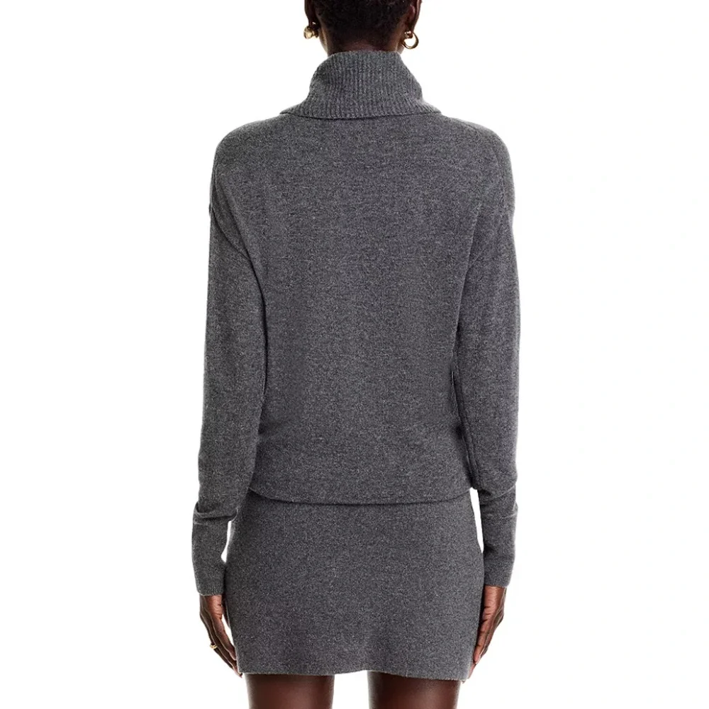 Veronica Beard Women Cassidy Sweater Dress Charcoal Size M